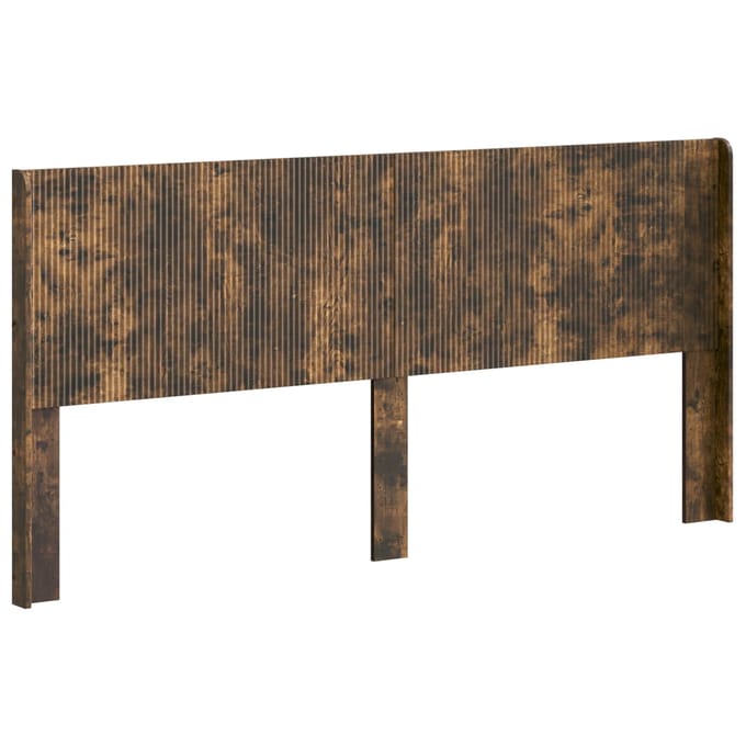 vidaXL - Hoofdbord - Gerookt - eiken - Bewerkt - hout