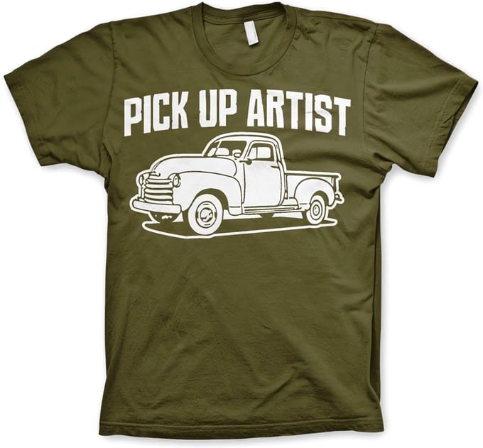 Hybris Pick-up artist T-shirt, olijfgroen