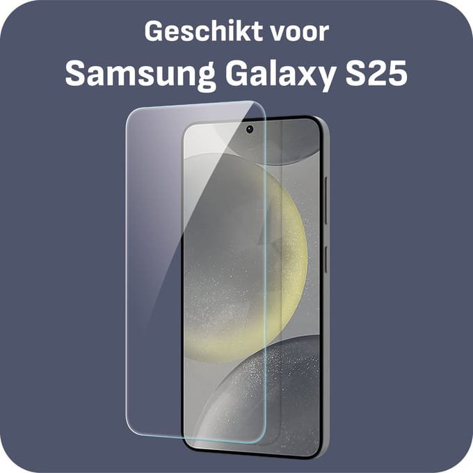 Cazy screenprotector geschikt voor Samsung Galaxy S25 - Screenprotector Gehard Glas