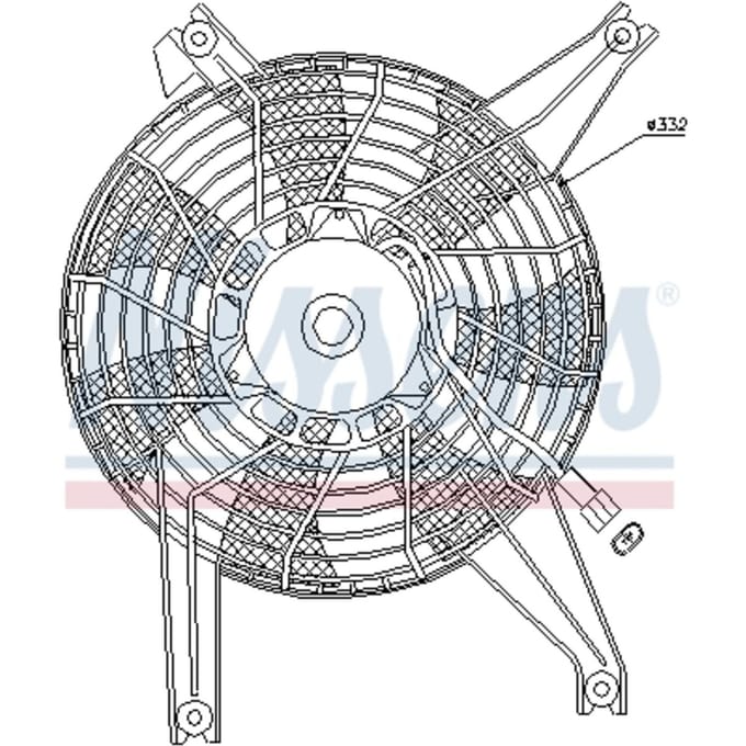 Koelventilatorwiel, motorkoeling NISSENS 85383