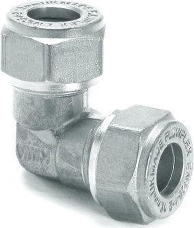 Knel Knie 12x12mm Chroom