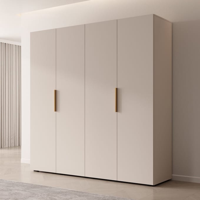 Meubella - Kledingkast Marquesa - Beige - 200 cm