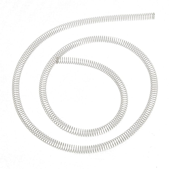 Waterkoelpijpveer 100cm Lengte 7.5mm Buitendiameter Anti-knikveer voor Binnendiameter white