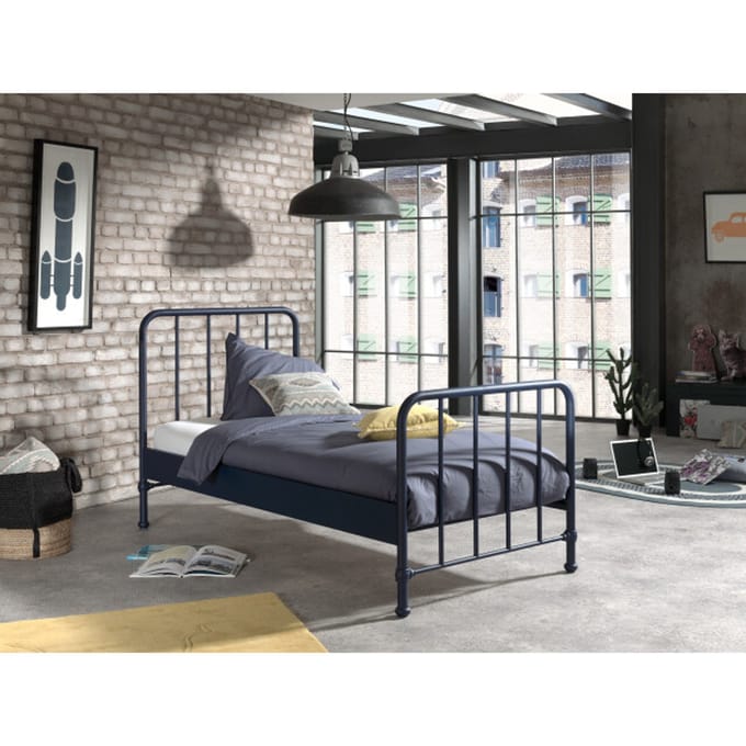 LUCEVI - Bronxx Bed 90x200cm - Blue Denim