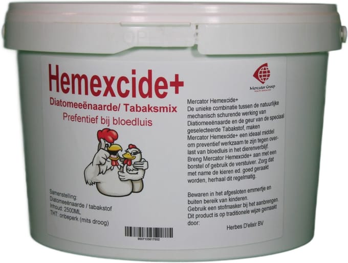 Mercator-groep Hemexcide+ | Diatomeeënaarde en Tabaksmix | 2500ml
