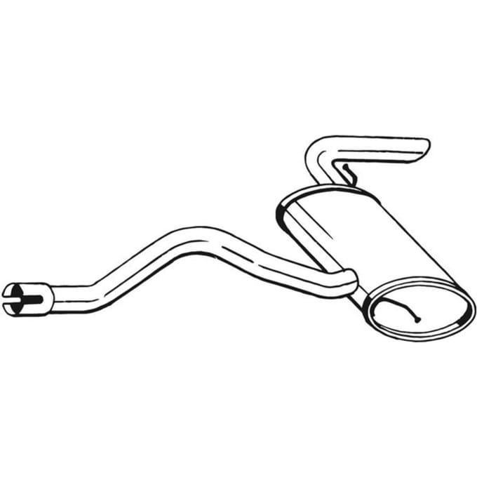 Geluiddemper achter BOSAL 175-431