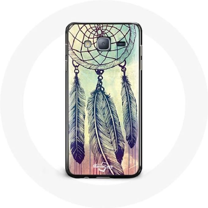 Hoesje voor Samsung Galaxy J3 Kleurrijke dromenvanger bruin