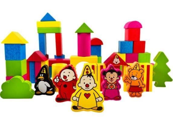 Studio 100 Bumba blokkenton 50st Baby- en peuterspeelgoed Interactief speelgoed Badspeelgoed Houten speelgoed