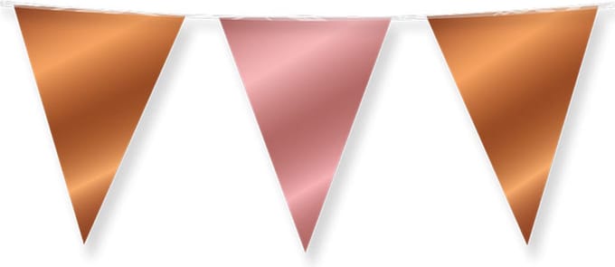 Paperdreams - Vlaggenlijn Bronze & RoseGold