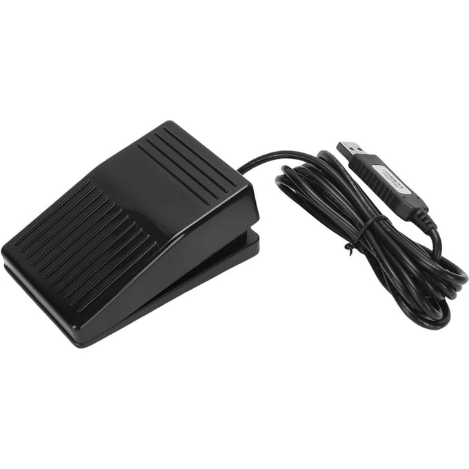 USB Voetpedaal   Ondersteuning voor Wins Alle Afgedichte Waterdichte Voetpedaalcontroller black
