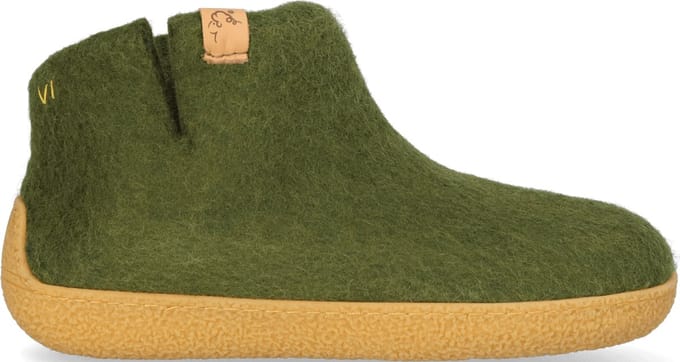 Tofvel - Rabara Maha - Unisex - Pantoffels Wol - Groen