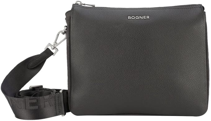 Bogner Leren Schoudertas Banff Gulia Shoulderbag Grey Grijs