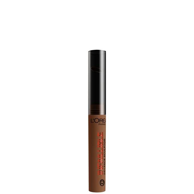 L'Oréal Paris Infallible Face Sculptor, Sculpting Stick Dark, Make Up, Transfer Proof, Ease & Precision, 24H Wear - Medium
