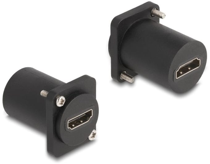 HDMI D-type module met schroeven | HDMI2.1 (8K 60Hz + HDR) | zwart