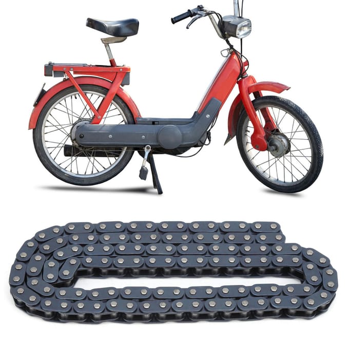 T8F Staal 116 Schakels Ketting Elektrische Scooter Vervangingsaccessoires Anticorrosie black