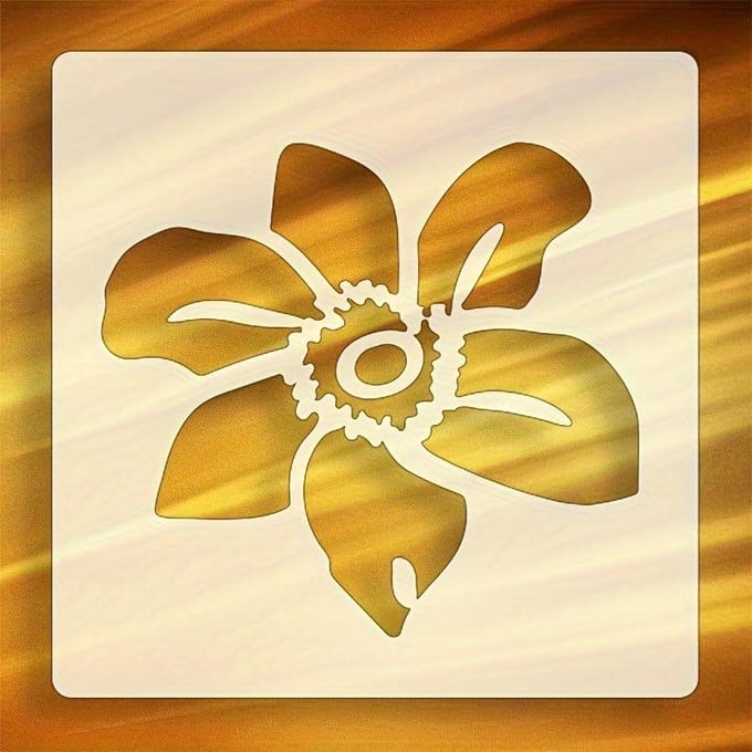 1 Set/9 Stuks Blad Bloemen Sjabloon Klem Sjabloon, Alfabet Vloer Schilderen Sjabloon Knutsel Sjabloon Bloemen Schilderen Sjabloon 9pcs brown