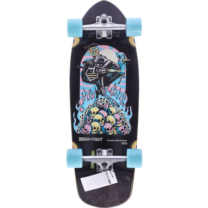 Assembled herenskateboard Stubby zwart/blauwgroen