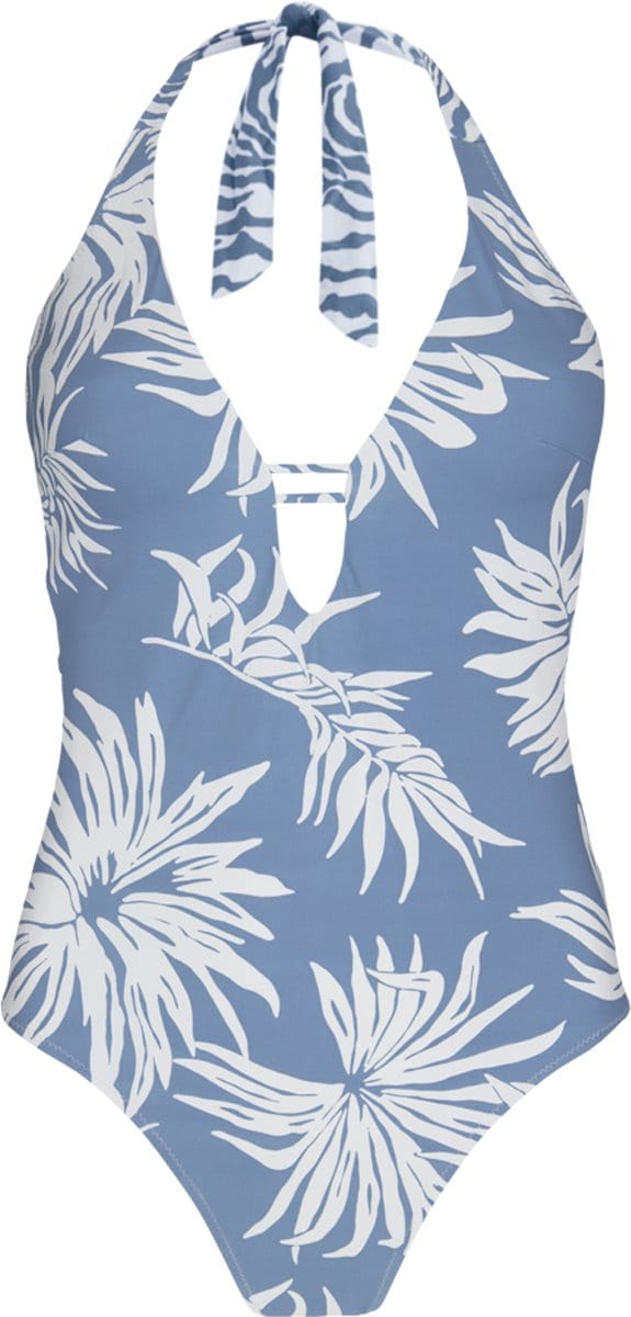 Barts Deltia Halter One Piece Blauw Dames Badpak - Maat 42