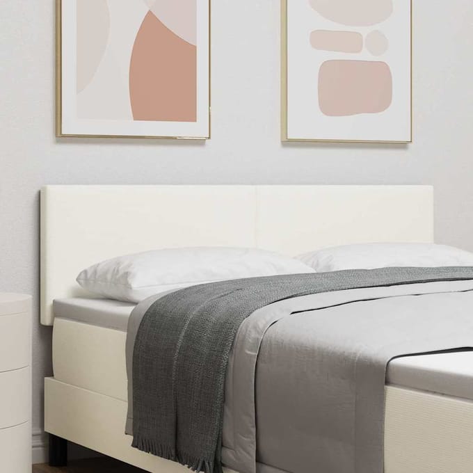vidaXL - Hoofdbord - Crème - 160 - cm - Corduroy - stof