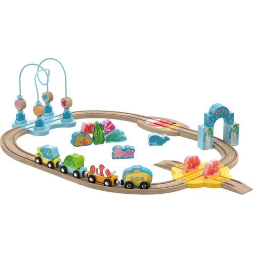 lupilu Houten treinset (Onderwaterwereld)