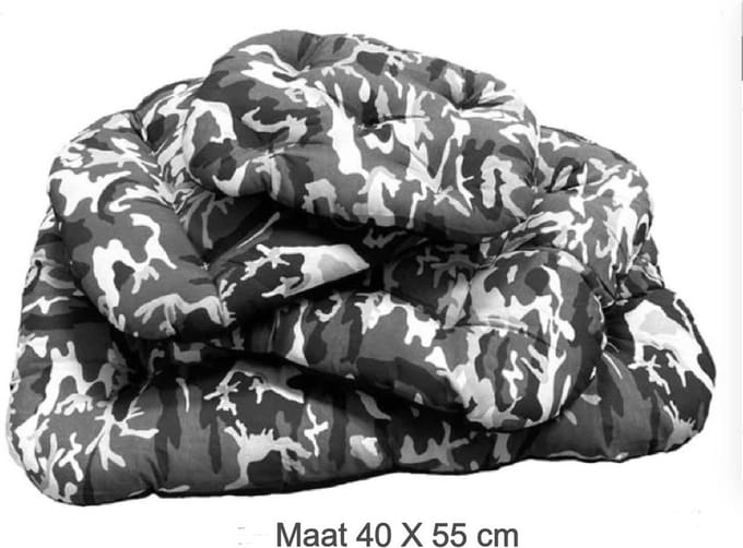 Hetty'S - Camo kussen - voor honden - katten - maat 55 X 40 cm