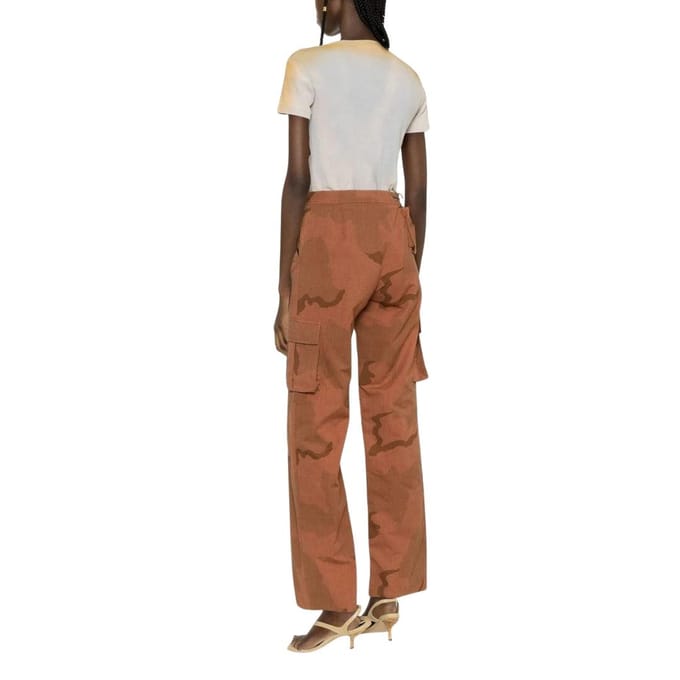 Off-White Dames/Dames Laundry Geribd T-shirt (Beige)