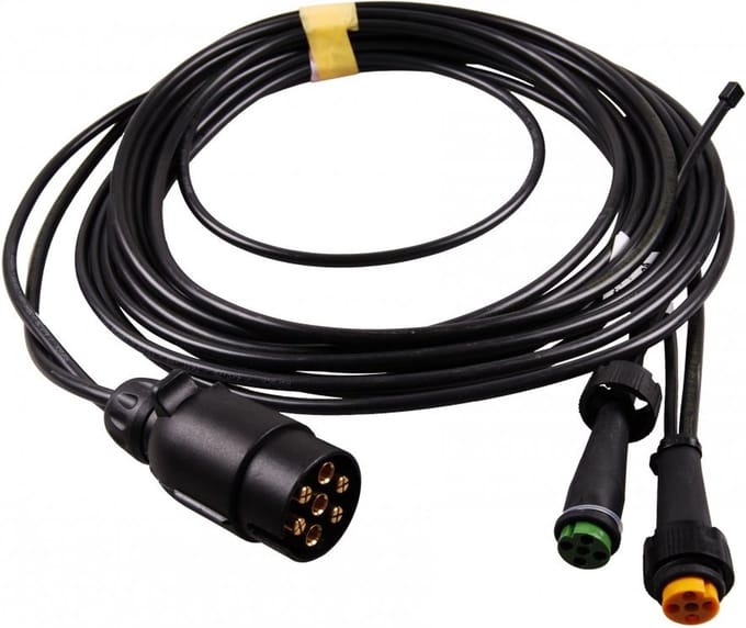 Hoofdkabel Aspöck - 5 meter - 7 polig - 2x 5 polige connector - inclusief aftakkingen
