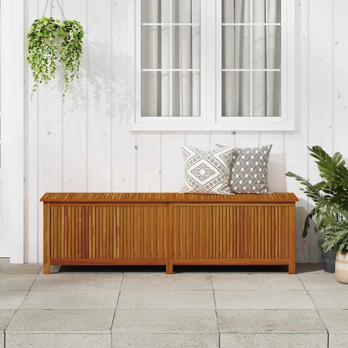 vidaXL - Tuinbox - 200x50x58 - cm - massief - acaciahout