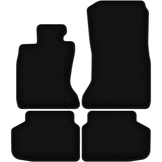 BASIC zwarte veloursmatten voor: BMW 7 F01 xDrive (2008-2015)