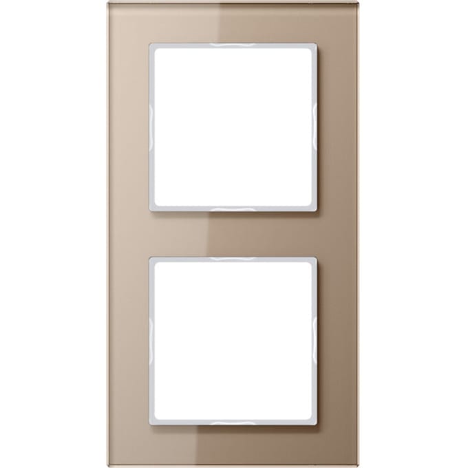 Jung A-Creation Dubbele Glazen Afdekking Frame Champagne - AC582GLCH