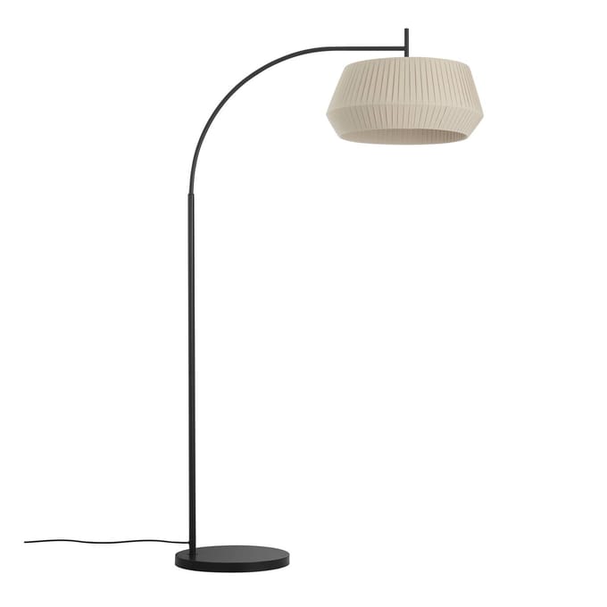 Nordlux Vloerlamp Dicte, handgebonden kap, beige