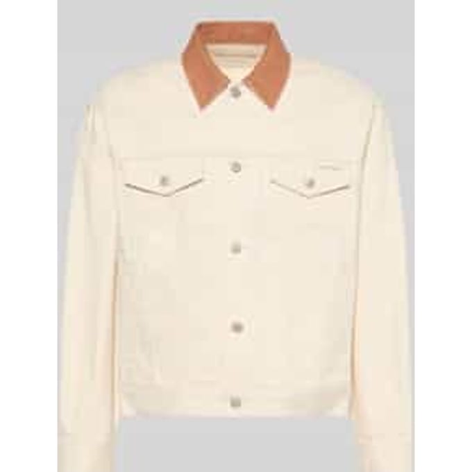 regular fit jeansjack van puur katoen
