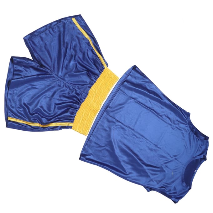 Kids Boksuniform Elastische Taille Sanda Mauy Thai Trainingspak Outfit voor Competitie blue