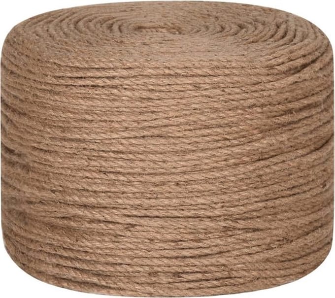 HL - Jute - Touw - Bind touw - Koord - Bindtouw - Hobby - 100 Meter - Lang - 2 mm - Dik - 250 Gram
