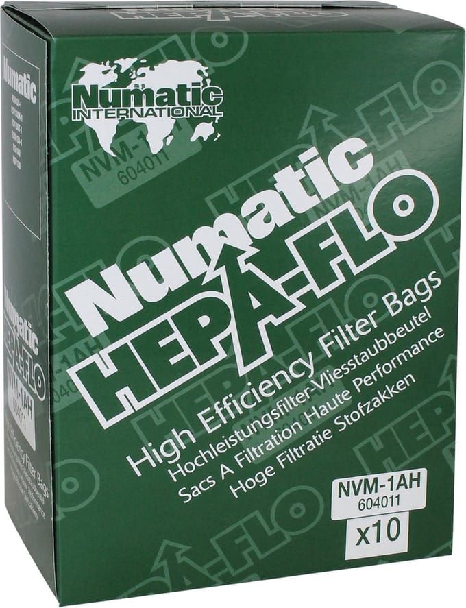 Numatic NVM-1AH HEPA stofzuigerzakken - 6 liter - 10 stuks