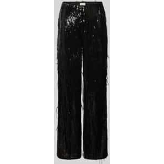 Stoffen broek met pailletten