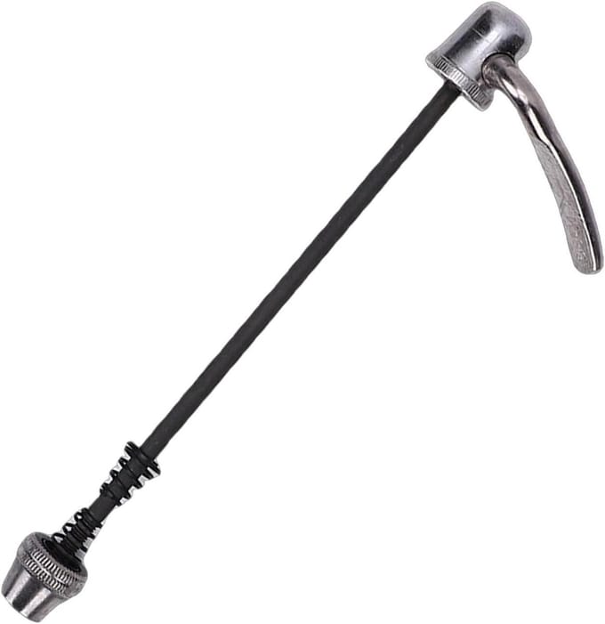 Fietstrainer Snelspanner - Achterwiel As - Indoor Fietsen - Chromoly Staal Constructie - 9 mm As Diameter - Zwart
