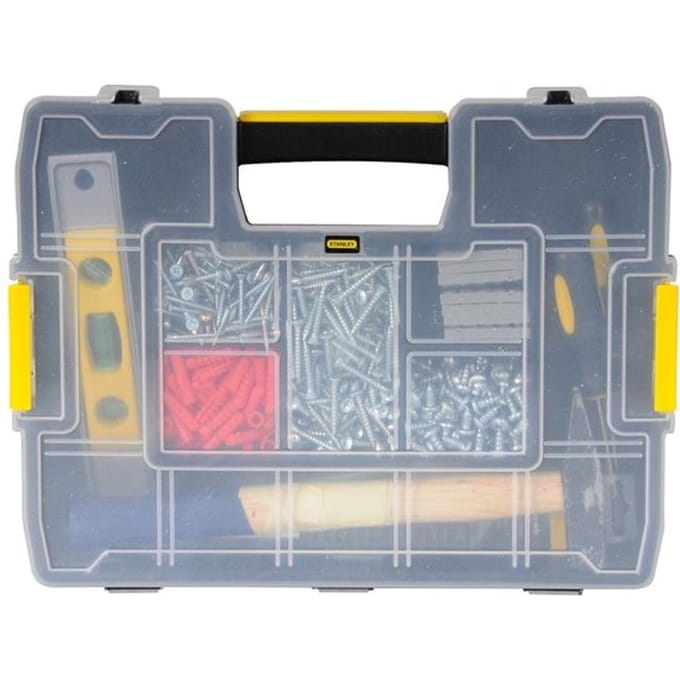STANLEY 1-97-483 Assortimentsdoos Universeel (b x h x d) 292 x 67 x 375 mm Aantal vakken: 14 Inhoud 1 stuk(s)