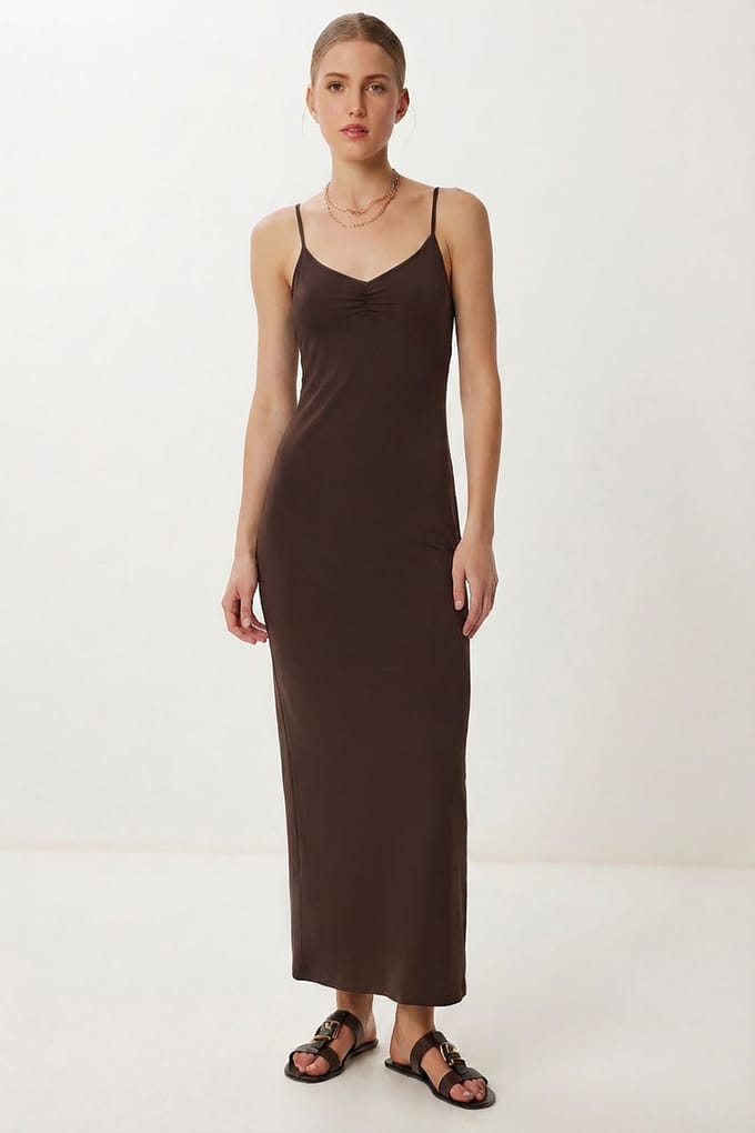 Mouwloze Bodycon Maxi Jurk
