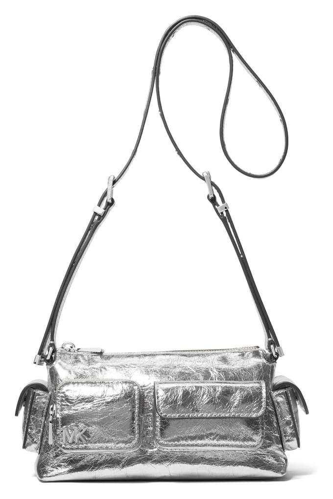 Michael Kors Small Pocket Xbody Bag Silver Maat: OS | Schoudertassen Outlet | Dames | Zilver