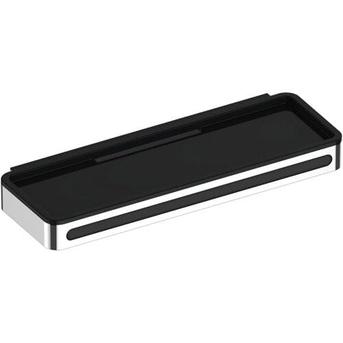 Keuco Plan - Planchet, lengte 29 cm, met wisser voor glas, chroom/zwart 14959010037
