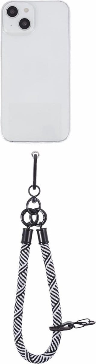 Coverup Polskoord met Sleutelhanger - Gevlochten Nylon 8mm - Wit