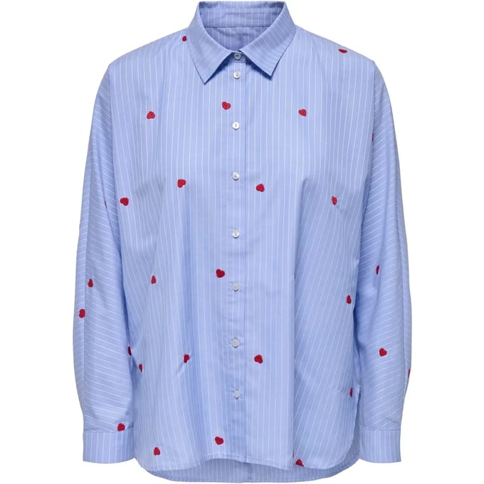 ONLY - ONLNEW LINA GRACE STR EMB SHIRT NOOS WVN Dames Blouse
