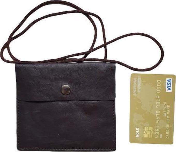 OV-kaarthouder - ID-kaarthouder - Pasjesmapje - Moneybelt - Leder - Bruin