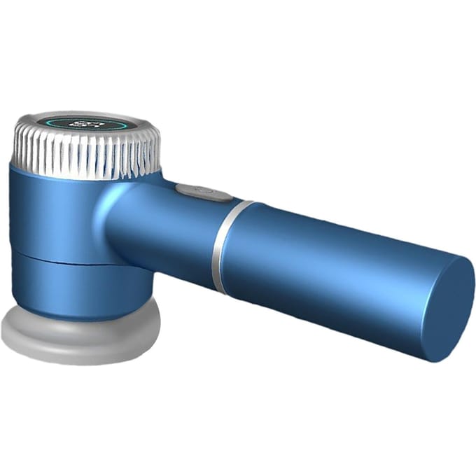 Elektrische Spin Schrobber met 5 Borstelkoppen Snoerloos Efficiënt Multifunctioneel Oplaadbaar Handheld blauw