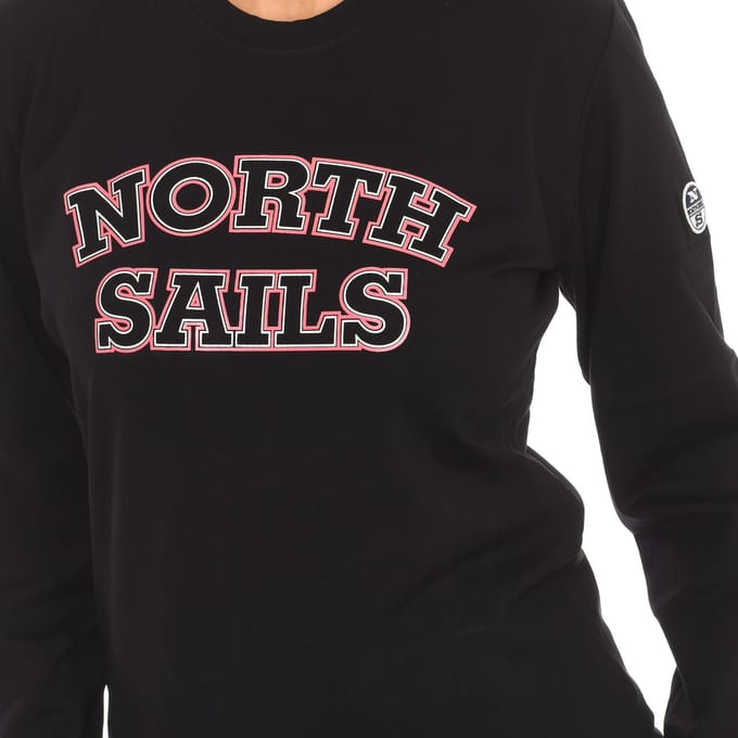 Dames sweatshirt met lange mouwen en ronde hals 9024210