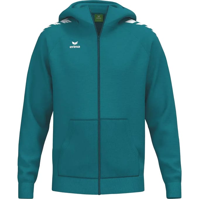 Erima Cmpt Wings Hooded Full Zip Heren - Tahitian Blue | Maat: S