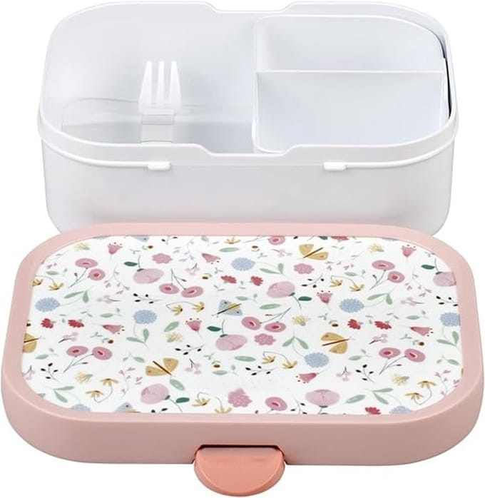 Lunchbox - Bloemen & vlinders