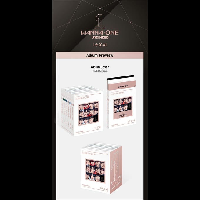 WANNA ONE  [UNDIVIDED] Album No poster_Random ver. white