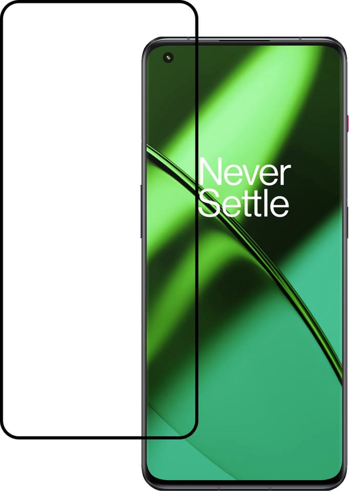 Screenprotector - Geschikt voor OnePlus 11 - Full Cover - Gehard Glas - Beschermglas - Tempered Glass - Screen Protector